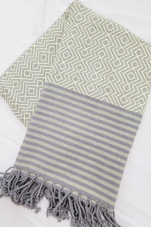 Turkish Cotton Sand Free Beach Towels - Chartreuse
