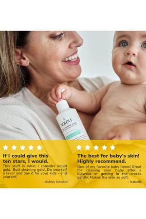 NOLEO DUO: 3-in-1 Diaper Rash Cream & Large Cotton Pads | Bundle