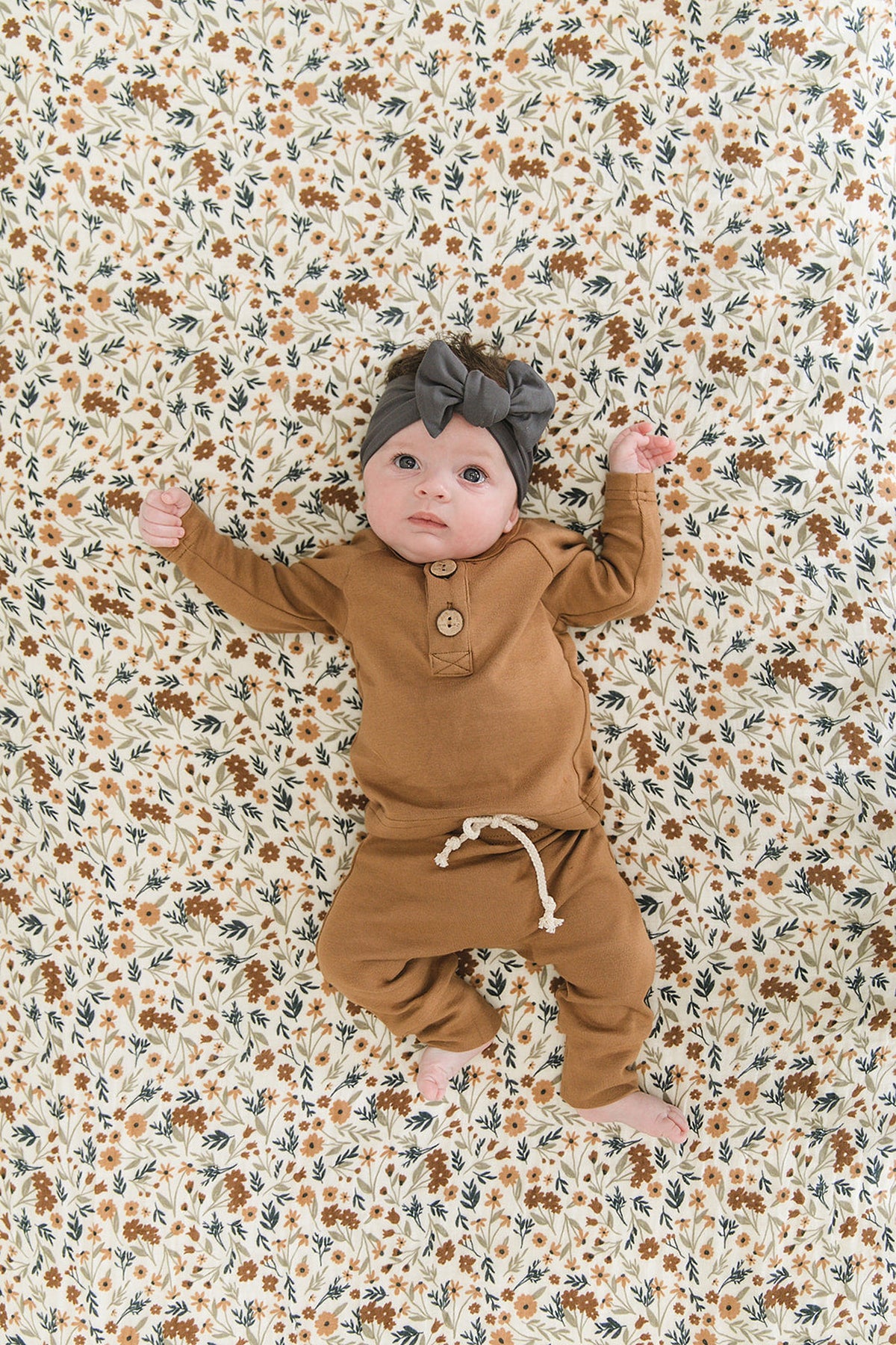 Harvest Floral Muslin Crib Sheet | 100% Cotton | Baby Essentials