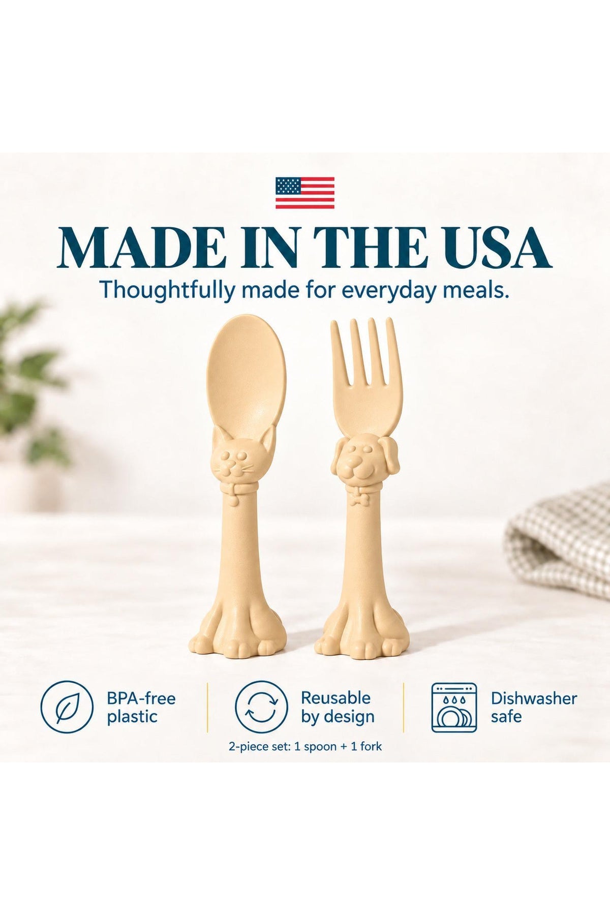 Spoon la la Toddler Spoon & Fork Set — 2 Pieces