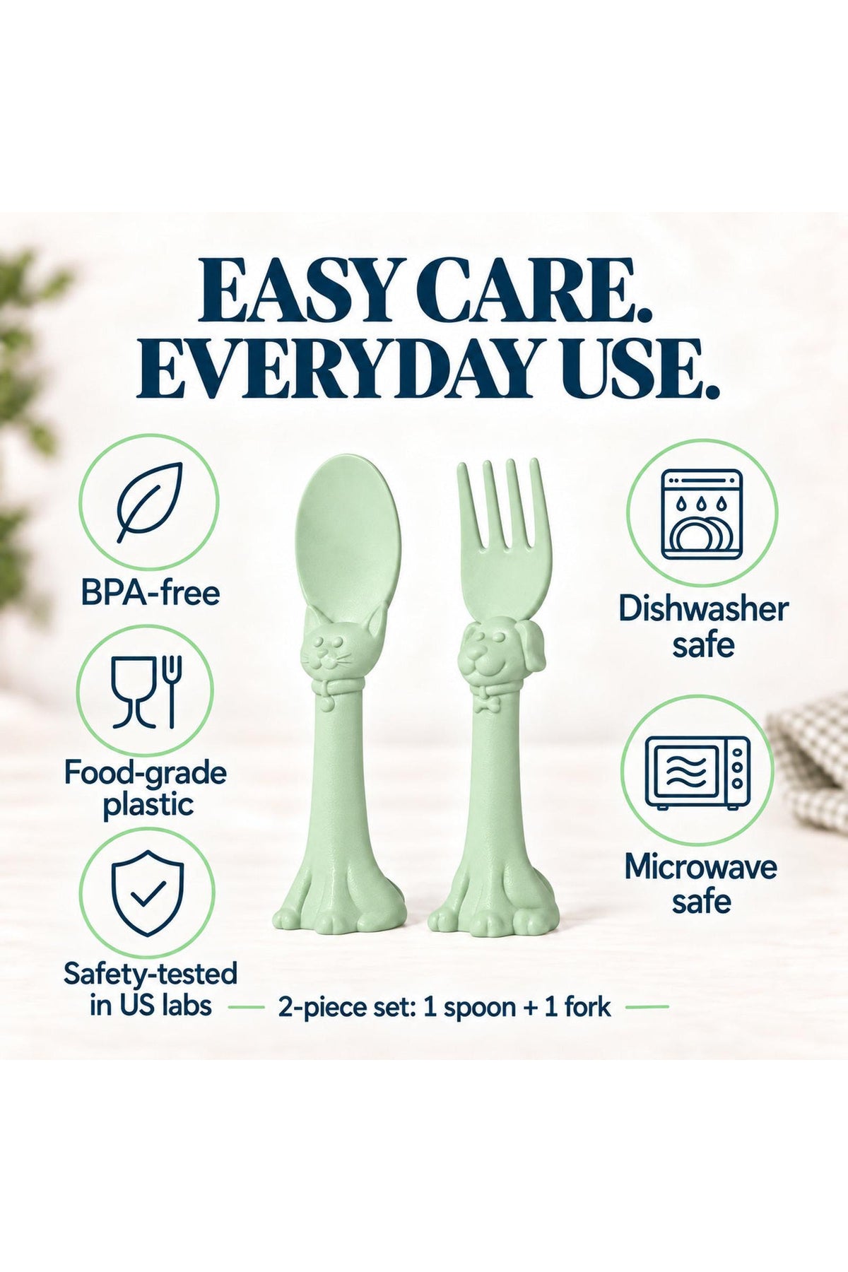 Spoon la la Toddler Spoon & Fork Set — 2 Pieces