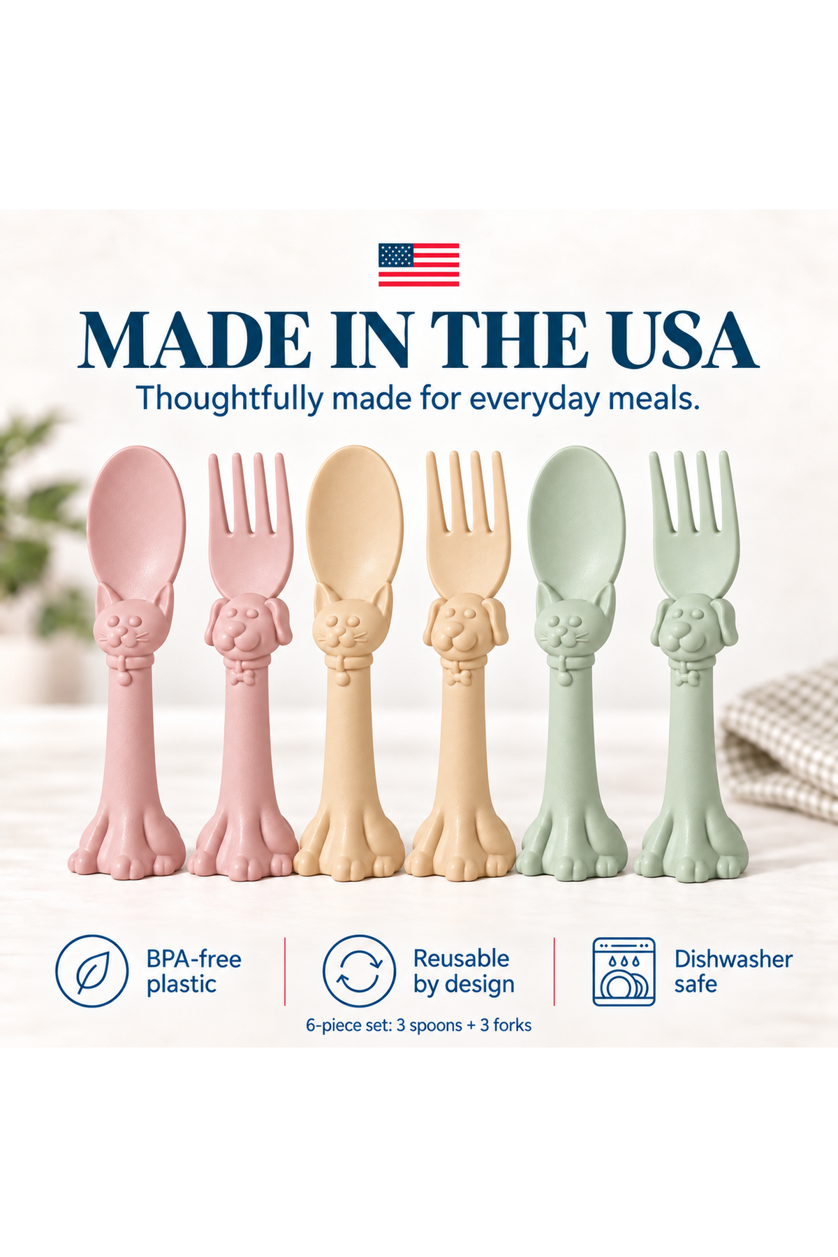 Spoon la la Toddler Spoon & Fork Set — 6 Piece Gift Set
