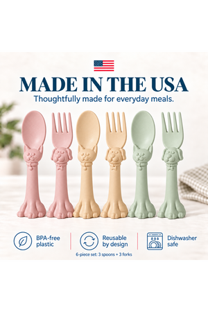 Spoon la la Toddler Spoon & Fork Set — 6 Piece Gift Set