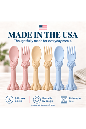 Spoon la la Toddler Spoon & Fork Set — 6 Piece Gift Set