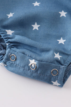 Jack's Blue Star Print Boy Bubble | Baby Essentials  | Cotton