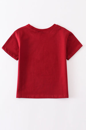 Baby's Maroon Bubble & Family Matching T-shirts | Gender Neutral  | Cotton