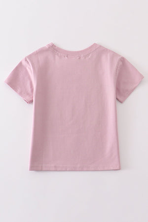 Baby Girls Mauve Bubble & Family Matching T-shirts  | Cotton