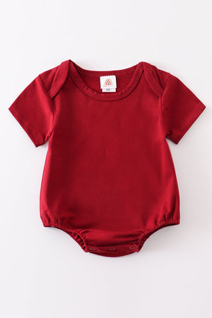 Baby's Maroon Bubble & Family Matching T-shirts | Gender Neutral  | Cotton