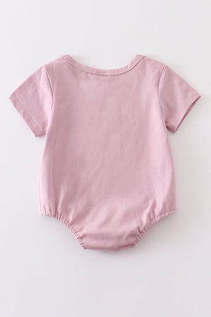 Baby Girls Mauve Bubble & Family Matching T-shirts  | Cotton