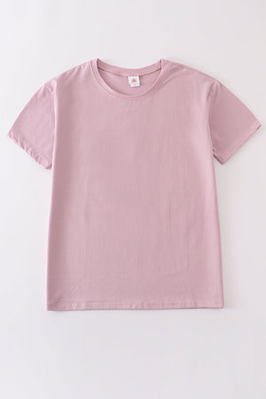 Baby Girls Mauve Bubble & Family Matching T-shirts  | Cotton