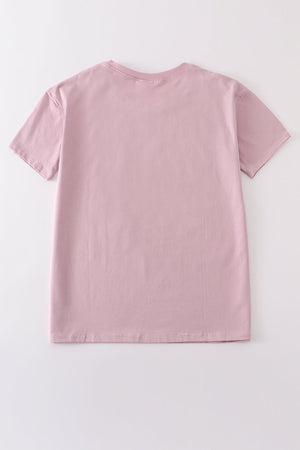 Baby Girls Mauve Bubble & Family Matching T-shirts  | Cotton