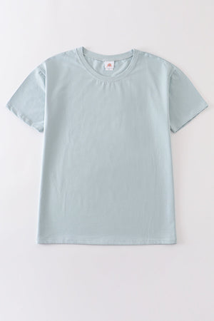 Baby's Blue Gray Bubble & Family Matching T-shirts | Gender Neutral  | Cotton