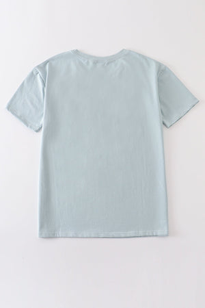 Baby's Blue Gray Bubble & Family Matching T-shirts | Gender Neutral  | Cotton