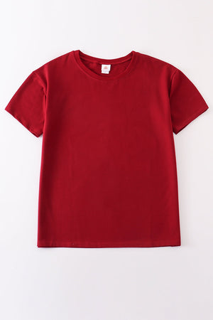 Baby's Maroon Bubble & Family Matching T-shirts | Gender Neutral  | Cotton