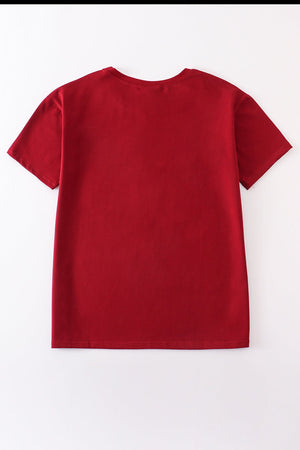 Baby's Maroon Bubble & Family Matching T-shirts | Gender Neutral  | Cotton