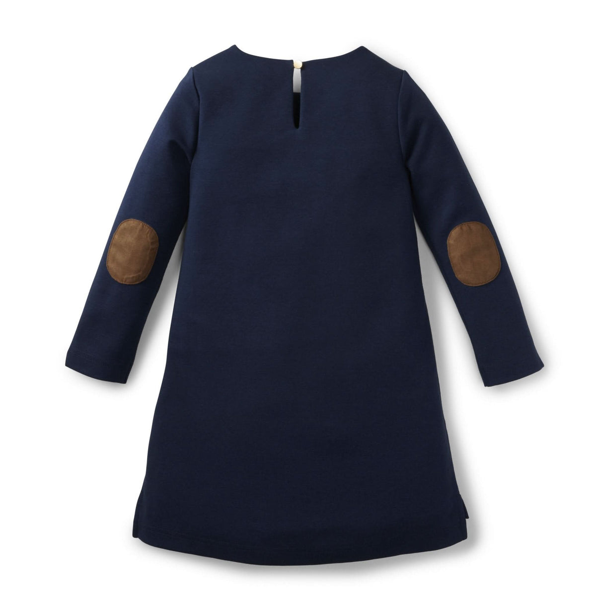 Organic Cotton Quilted Ponte Riding Baby Dress, Navy