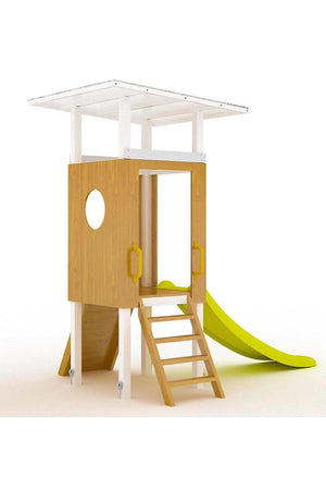 Forest Small Outdoor Toddler Swing Set | Compact Wooden Swing Frame for Babies & Kids