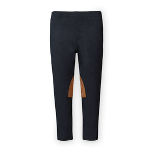 Organic Cotton Ponte Riding Baby Pant,  Black