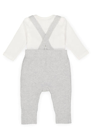 Hope & Henry Organic Cotton Knit Bodysuit and Sweater Overall Set