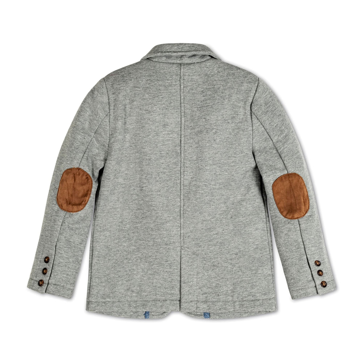 Organic Cotton Fleece Baby Blazer, Gray