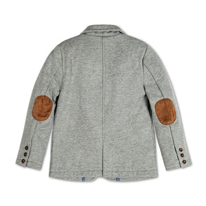 Organic Cotton Fleece Baby Blazer, Gray