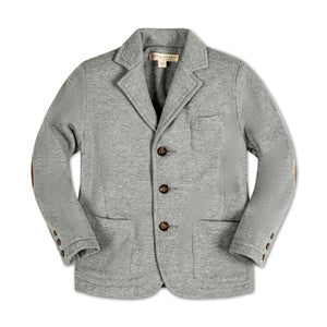 Organic Cotton Fleece Baby Blazer, Gray