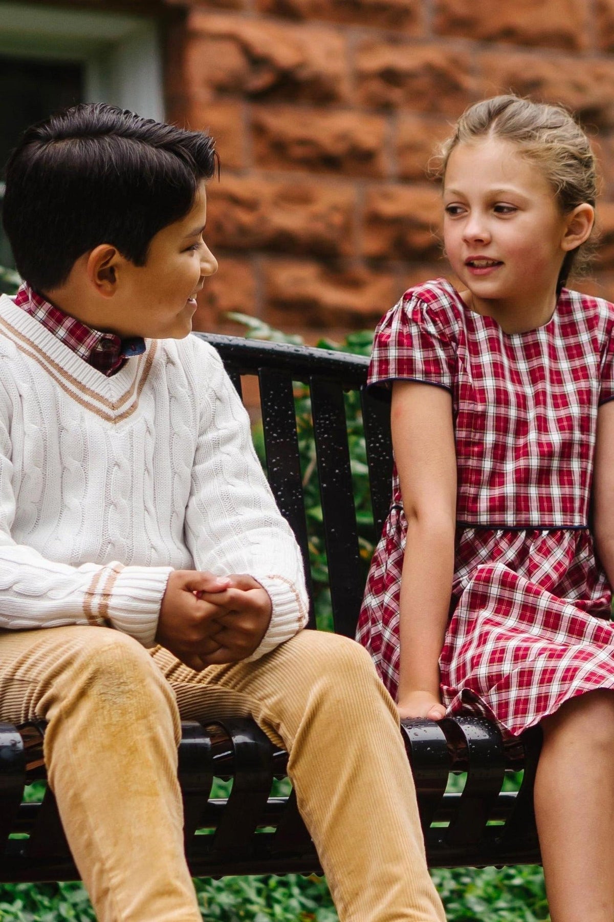 Short Sleeve Organic Cotton Schoolgirl Dress