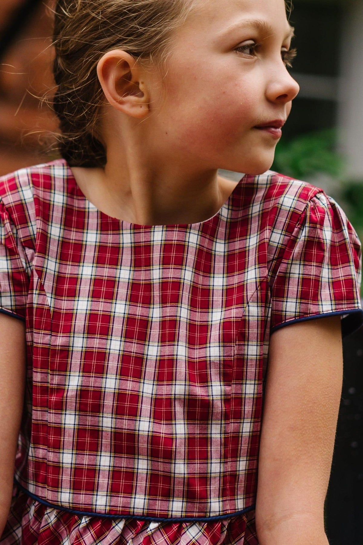 Short Sleeve Organic Cotton Schoolgirl Dress