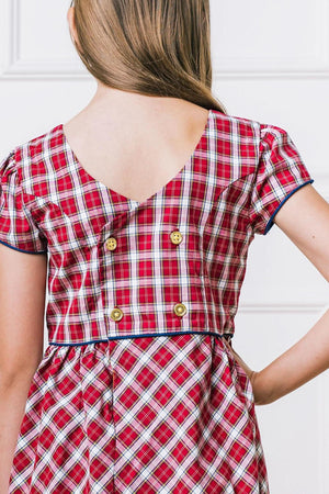 Short Sleeve Organic Cotton Schoolgirl Dress