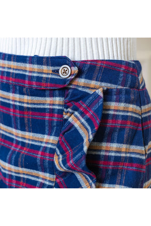 Hope & Henry Organic Cotton Flannel Ruffle Skirt