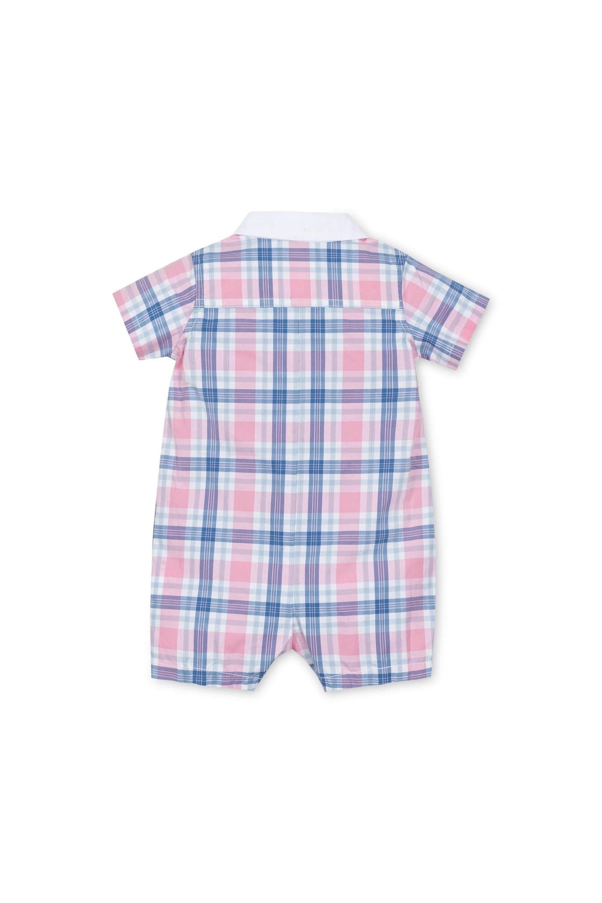 Hope & Henry Stretch Organic Cotton Poplin Button Front Romper