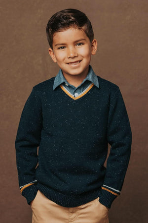 Hope & Henry Organic V-Neck Sweater | Toddler | Kids