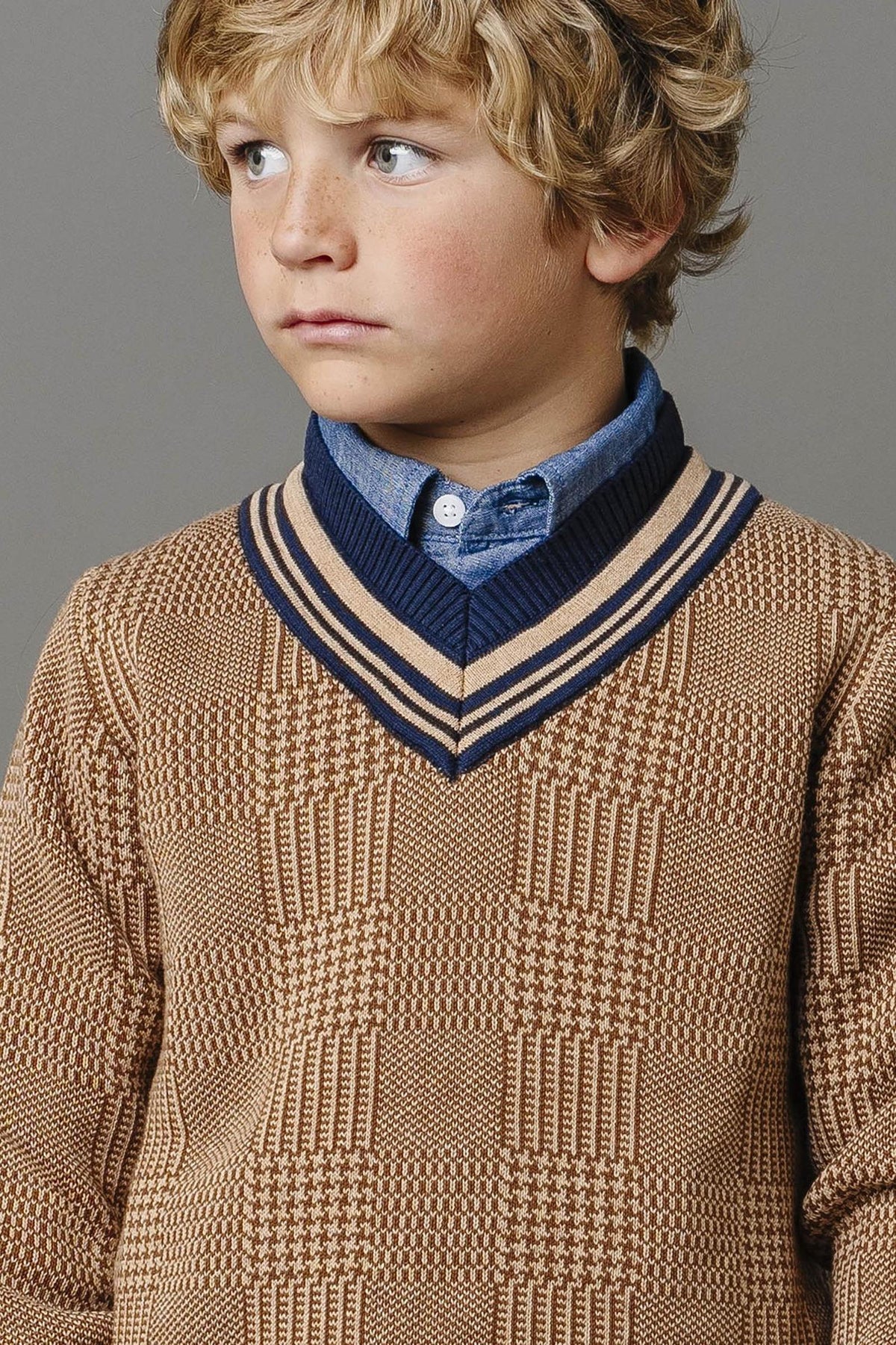 Hope & Henry Organic Cotton Intarsia Cricket Sweater