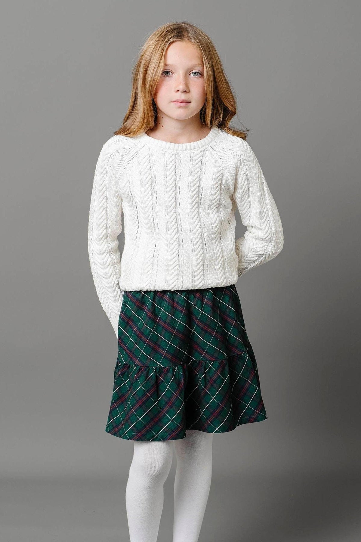 Hope & Henry Organic Cotton Flounce Party Skirt