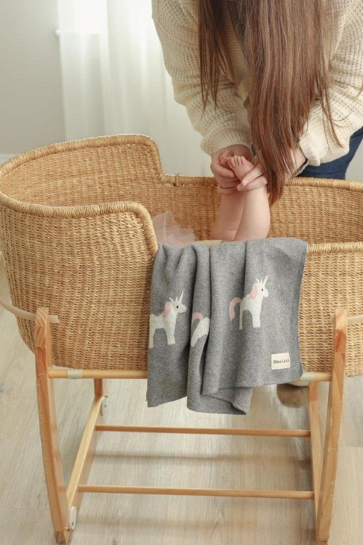 Knit Unicorn Luxury Swaddle Blanket | 100% OEKO Tex Pima Cotton