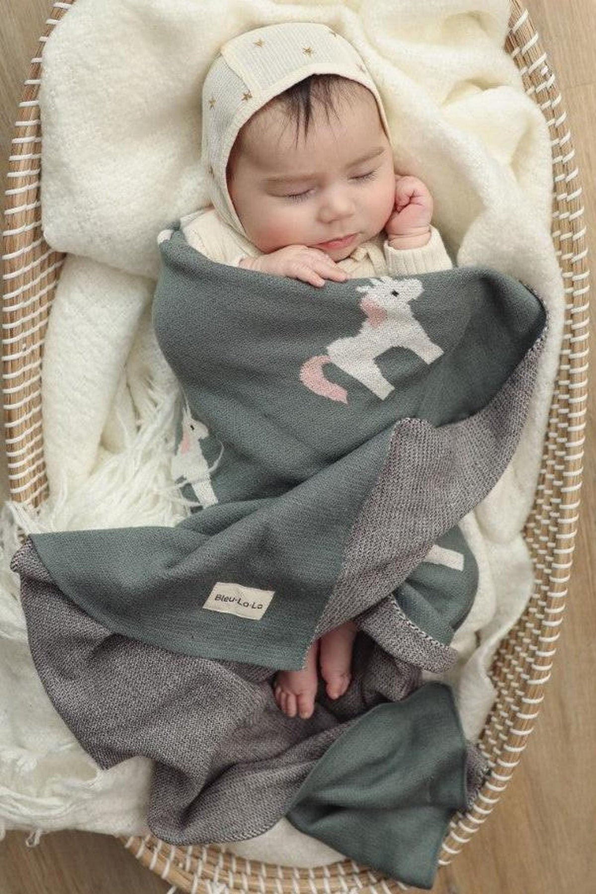 Knit Unicorn Luxury Swaddle Blanket | 100% OEKO Tex Pima Cotton