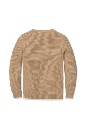 Hope & Henry Organic Cotton Crewneck Sweater with Buttons