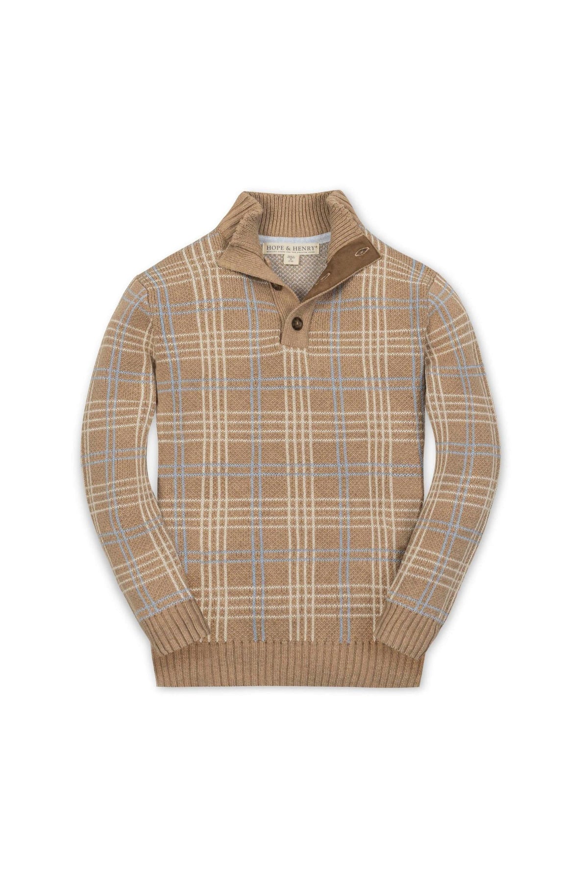 Hope & Henry Organic Cotton Mock Neck Sweater