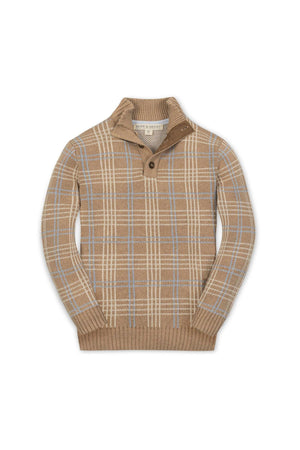 Hope & Henry Organic Cotton Mock Neck Sweater