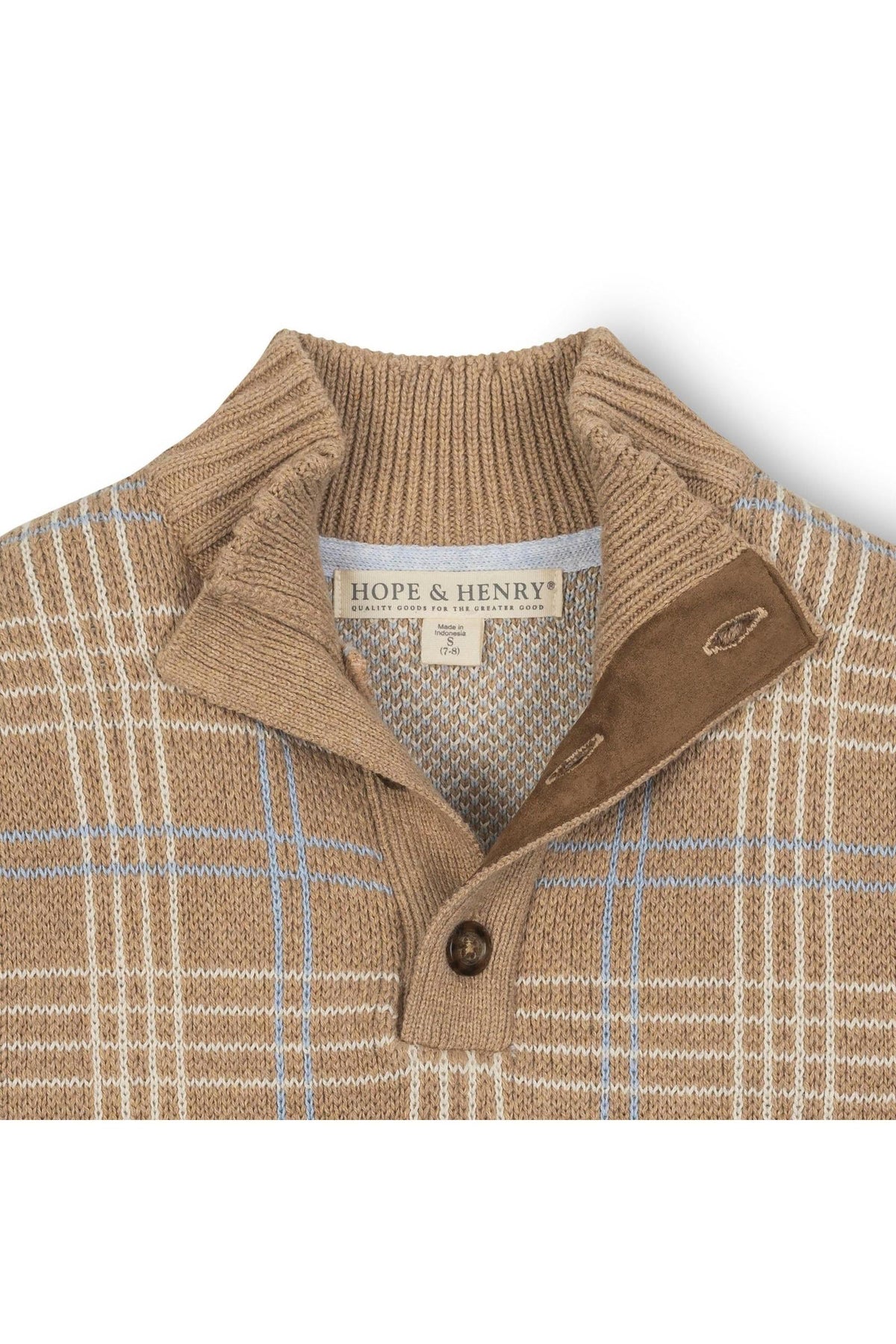 Hope & Henry Organic Cotton Mock Neck Sweater
