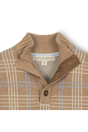 Hope & Henry Organic Cotton Mock Neck Sweater