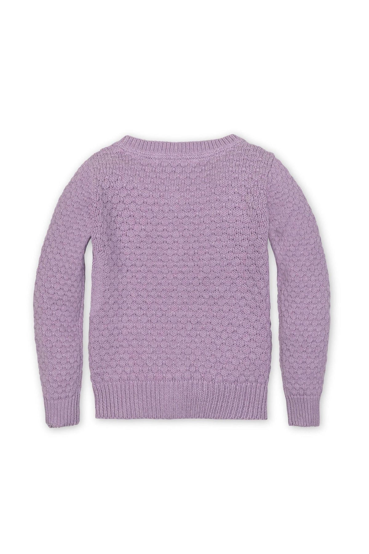 Hope & Henry Organic Textured Cardigan, Lavender Heather, Toddler & Kids