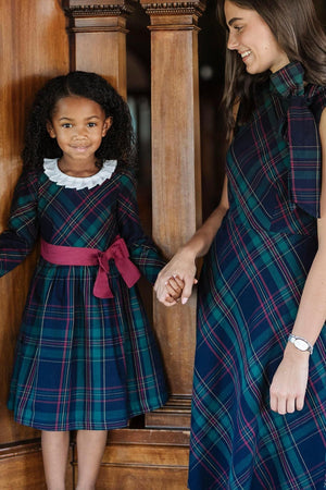 Organic Cotton Pleated Collar Party Dress
