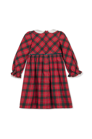 Organic Cotton Peter Pan Collar Ruffle Cuff Dress