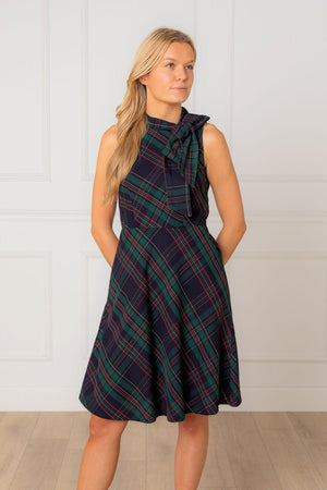Organic Cotton Bow Neck Dress