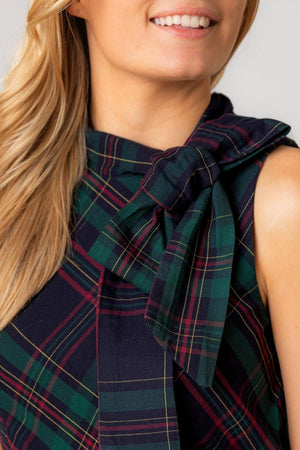 Organic Cotton Bow Neck Dress