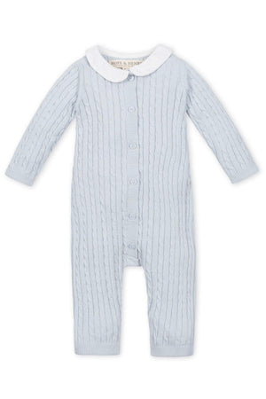 Hope & Henry Organic Cotton Peter Pan Collar Sweater Romper