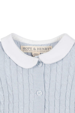 Hope & Henry Organic Cotton Peter Pan Collar Sweater Romper