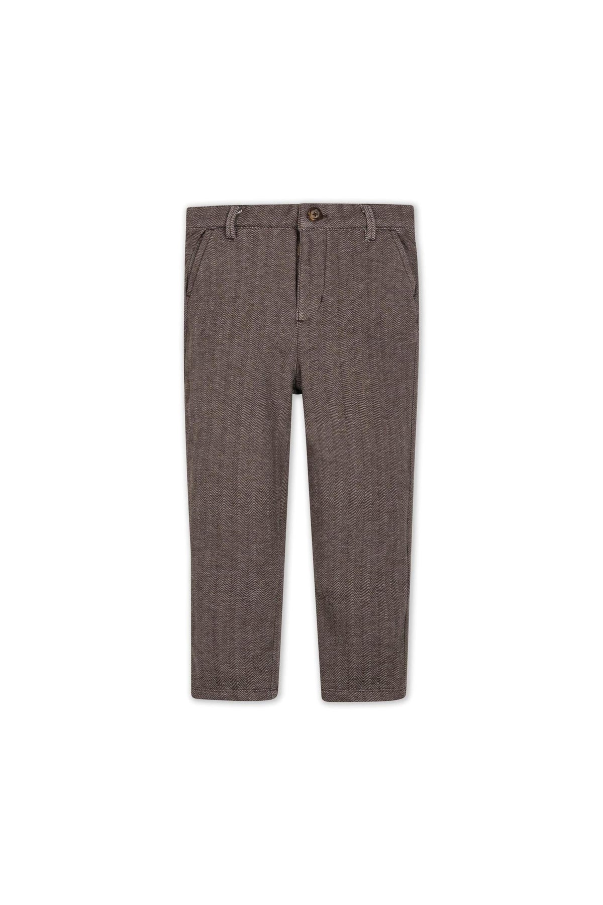 Organic Cotton Fleece Suit Pant, Chocolate, Toddler & Kids