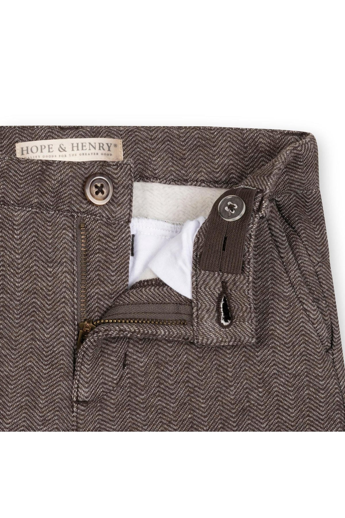 Organic Cotton Fleece Suit Pant, Chocolate, Toddler & Kids